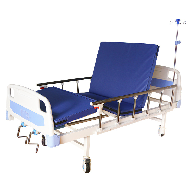 Factory wholesale Various Styles of Manual Two-function Two Cranks Clinic Medical Patient Hospital Bed for Sale for hospital