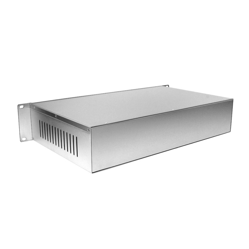 High Quality Custom Extrusion Aluminum Sandblasted Industri Computer Server Case 1U 2U 3U 4U 19 Inch Rackmount Chassis Enclosure