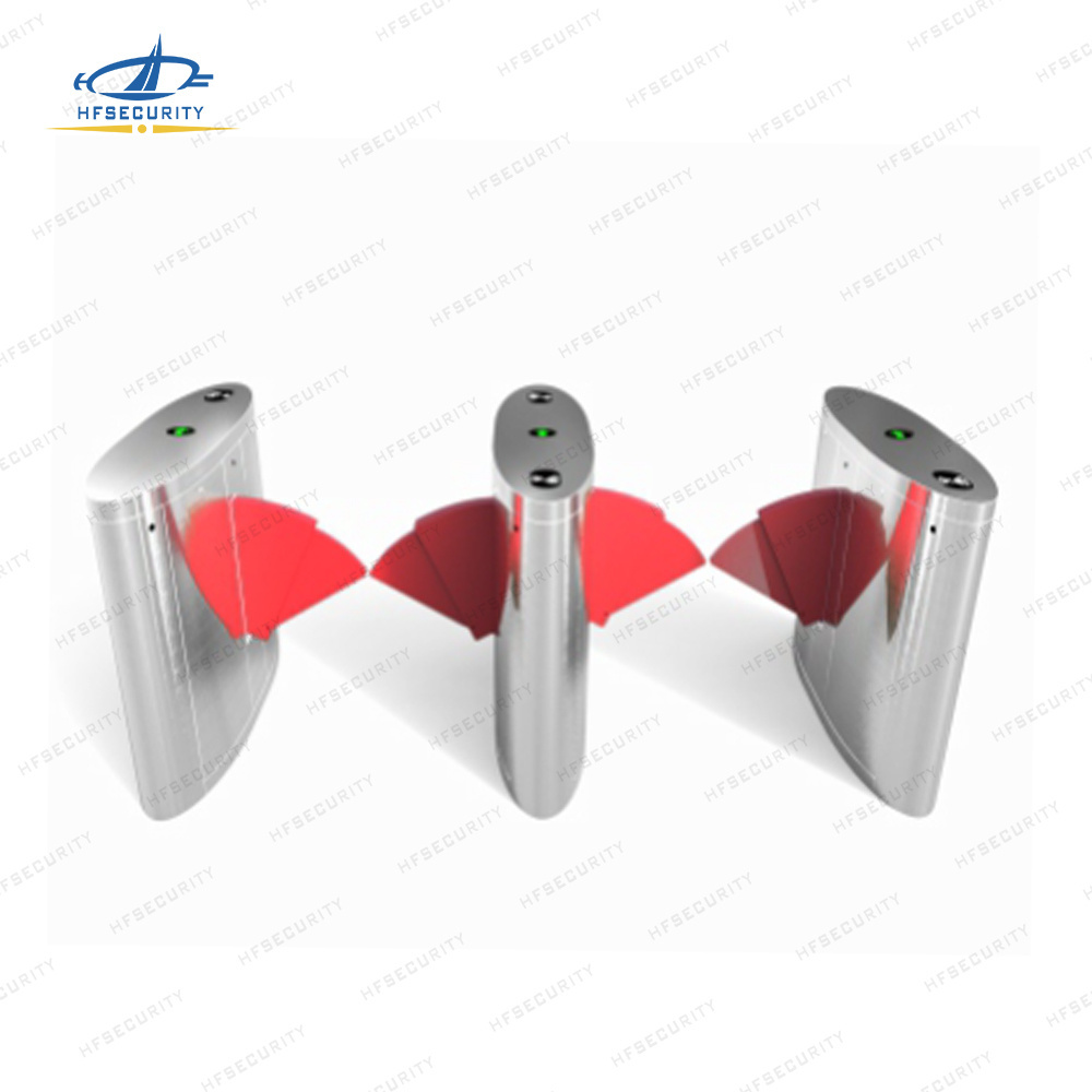 HFSecurity Face Recognition Automatic Security Swing Turnstile Barrier Fast Speed Gate With Access Control System