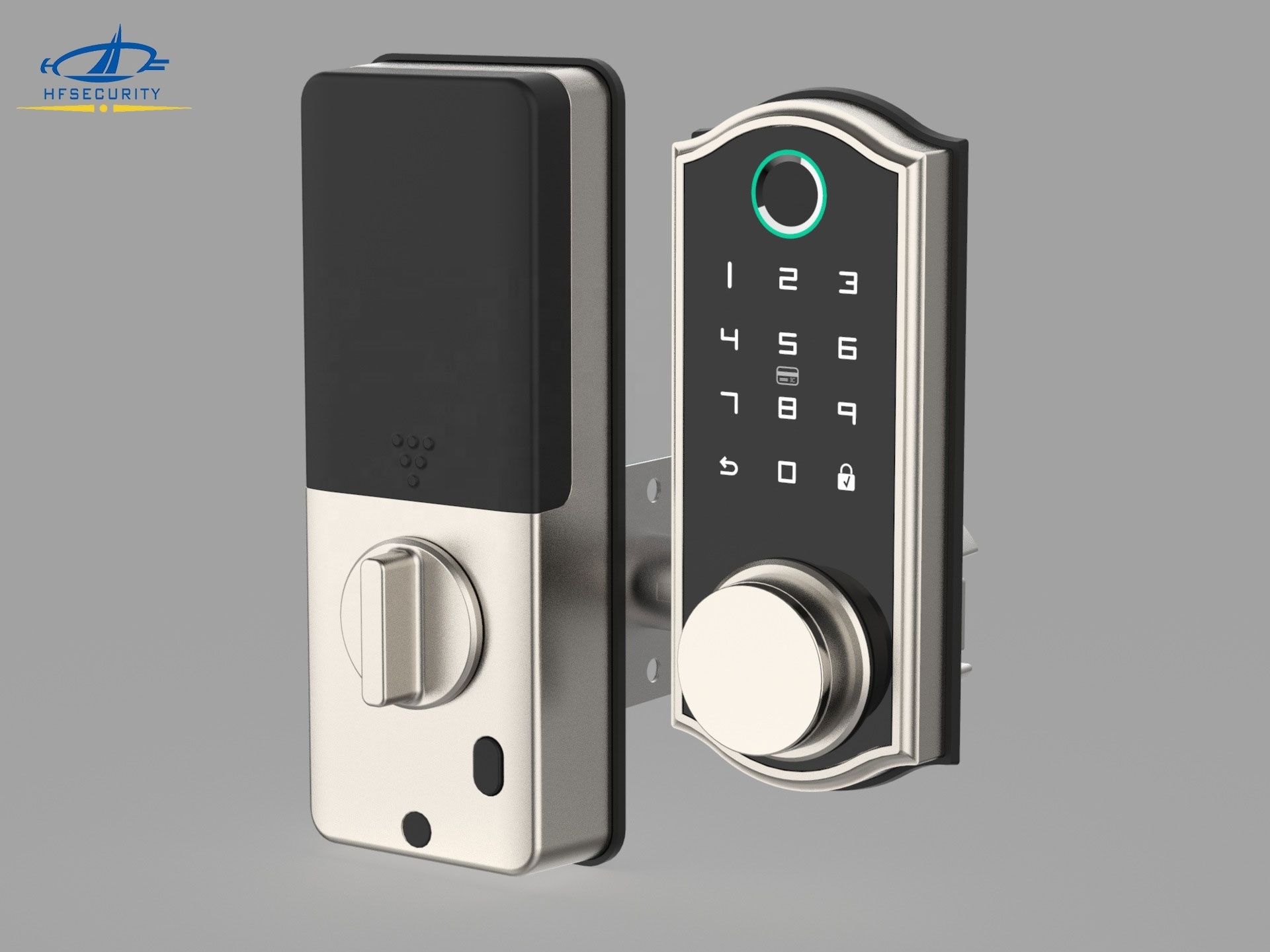 HF-BP03 Smart Wireless Access Control Fingerprint Card and Keypad Digital Smart Door Lock for Class Door Home Hotel