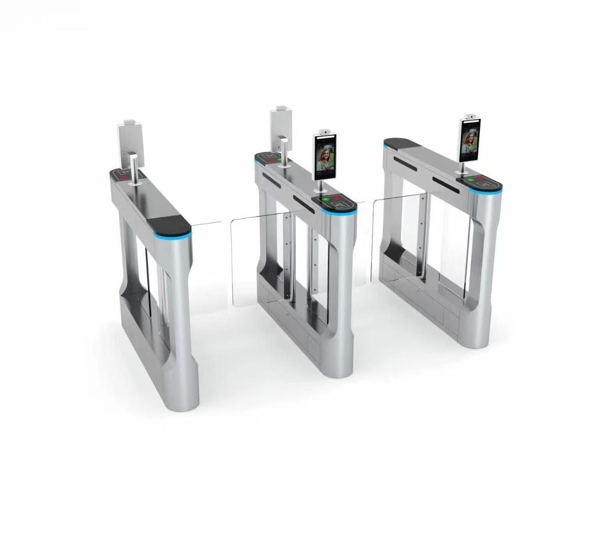 HFSecurity Automatic gym Turnstile Swing Speed Gate Barrier Turnstile Gate Turnstile Gate with Face Recognition