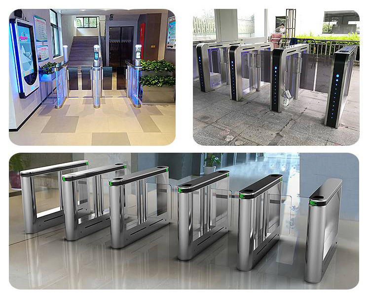 HFSecurity Automatic gym Turnstile Swing Speed Gate Barrier Turnstile Gate Turnstile Gate with Face Recognition