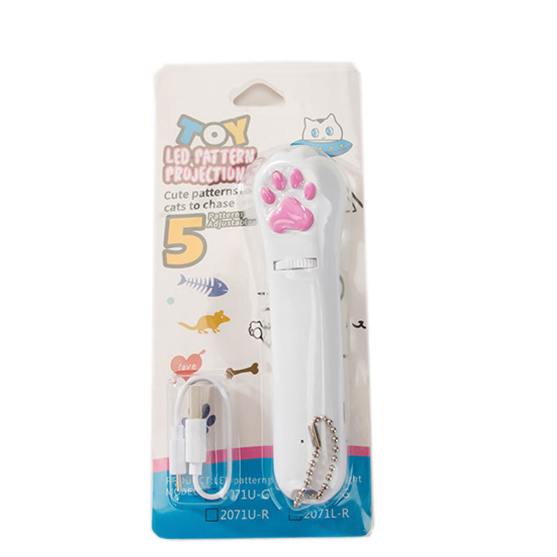 Cat Interactive Laser Toy Automatic Kitten Chasing Laser Light Toy USB Rechargeable Pet Laser Pointer