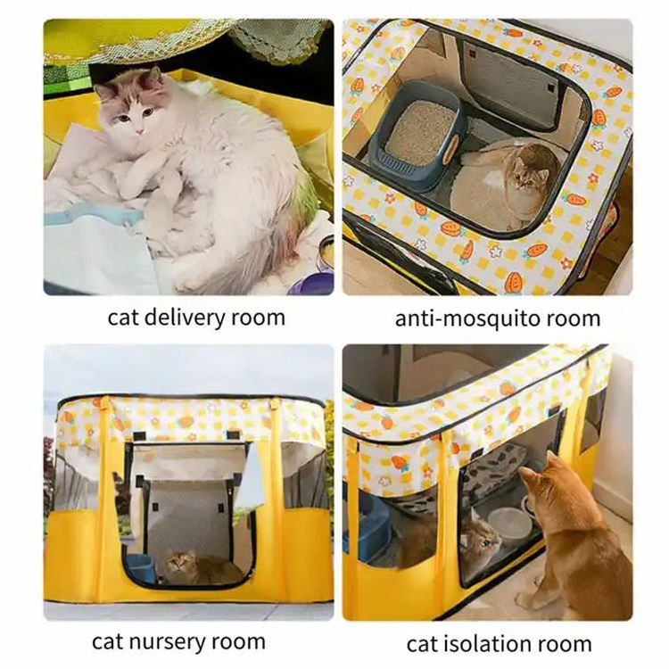 Large size wholesale Fence Tent Dog Cat House Maternity Room Dog Cat Cage House Pet Cage Portable Folding Pet Tent