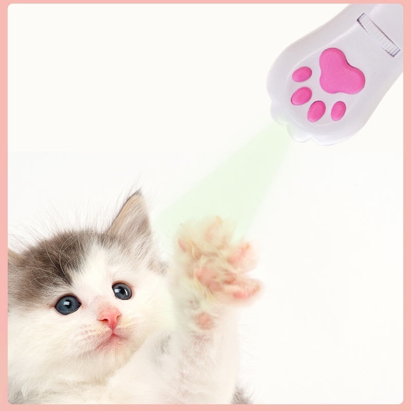 Cat Interactive Laser Toy Automatic Kitten Chasing Laser Light Toy USB Rechargeable Pet Laser Pointer