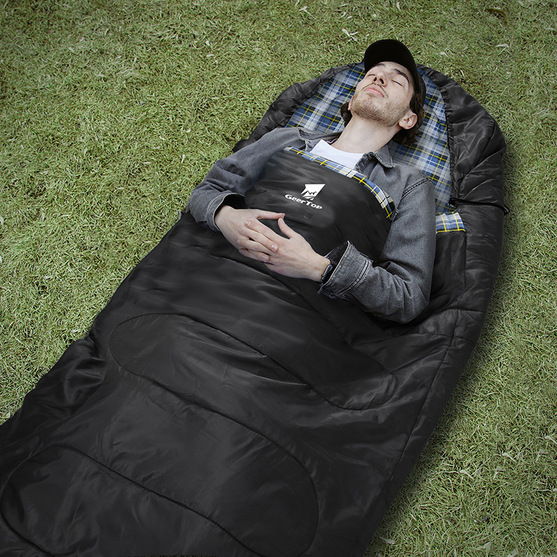 Low Prices Envelope Type Hollow Fiber Sleeping Bags Camping Mountaineering Adult Sleeping Bag