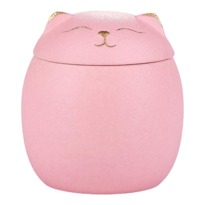 Wholesale Cat Shape Ash Urn Pet Cinerary Sasket Ceramic Funeral Dog Cat Cremation Urns