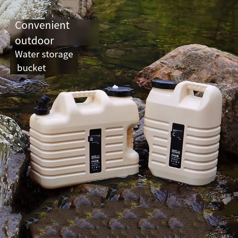 Outdoor food grade 18L water storage bucket camping portable portable water bucket car trunk water bucket