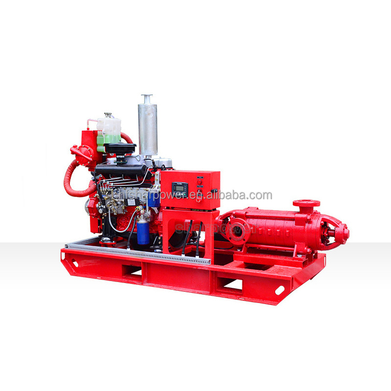 SHARPOWER 40mm 50mm 65mm 80mm 100mm 125mm 1.1kw-90kw diesel engine driven fire fighting water pump