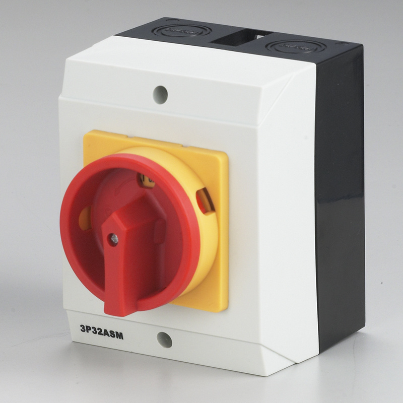 High Quality GLD Series Red yellow pad-lock  Rotary Cam Switches with thermoplastic sealed protect box