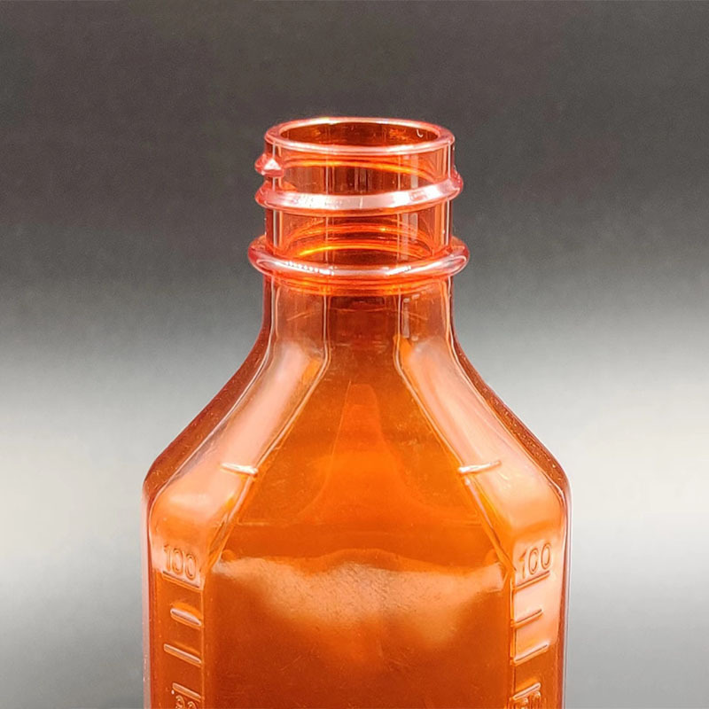 Plastic Child Resistant 30ml 60ml 120ml Cough Syrup Pharmacy Bottle with Anti-taper Proof Lid