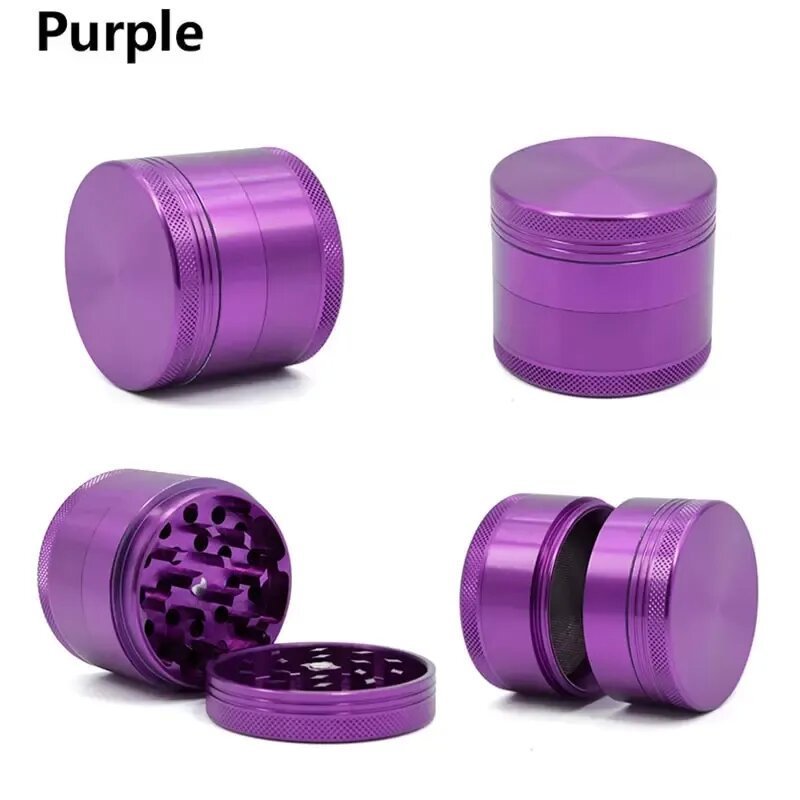 Custom Logo 55mm Hemp Herb Grinder Metal For Smoke