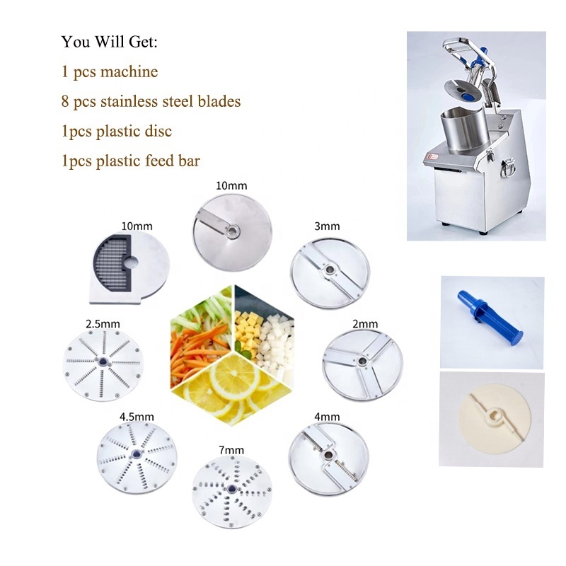 Commercial All Stainless Steel Electric Vegetable Cutting Machine Onion Slicer, Cabbage Shredding Machine