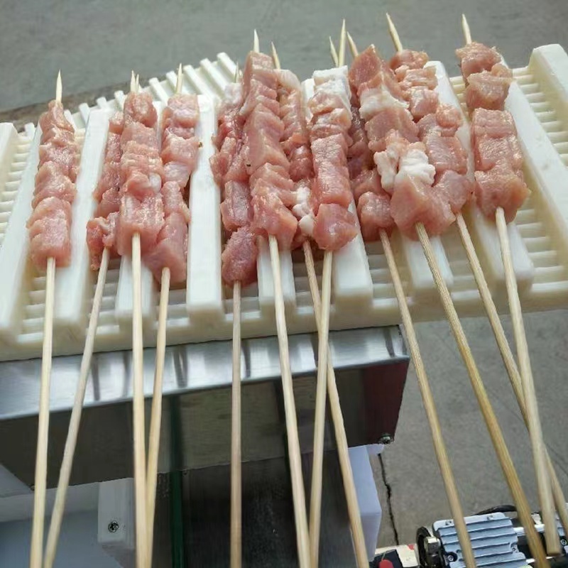 Automatic Meat Skewer Stringing Machine Customize Kebab Skewer Machine