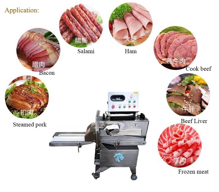 Automatic Cooked Chicken Breast Slicer for Cooked Meat Cutter Bacon Cutting Machine