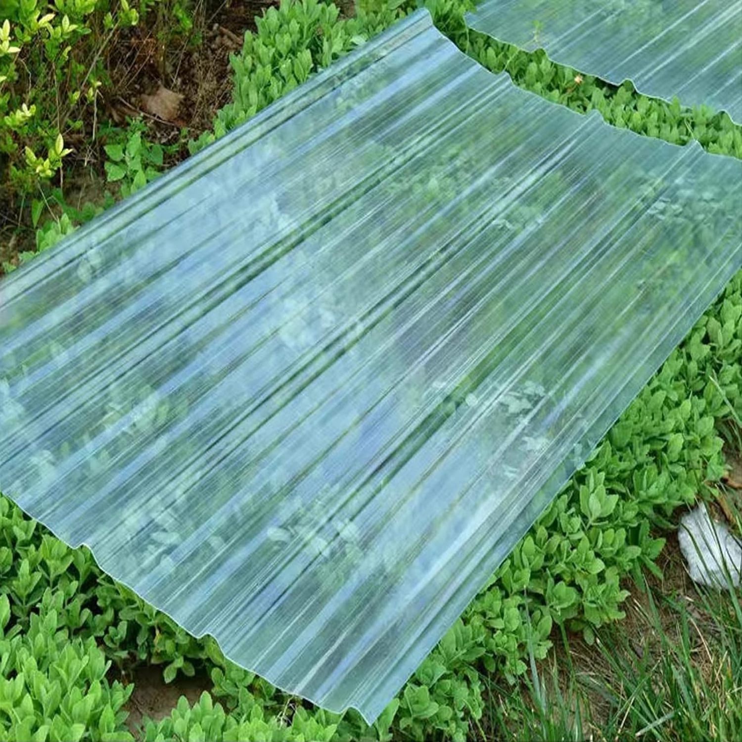 Pc Sheets Plastic Roofing Greenhouse  Uv Blocking Corrugated Polycarbonate Sheet