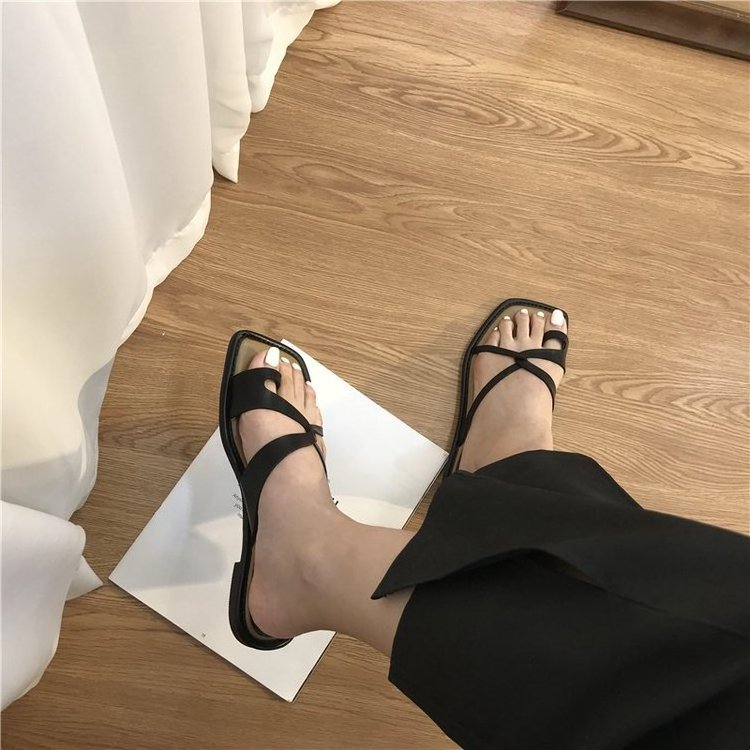 fast delivery fashion women soft cozy summer flat nonslip clip toe outdoor slides sandals slippers