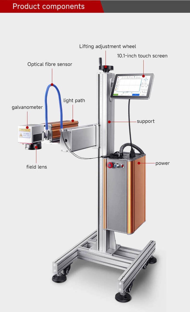 2023 Pipe Plastic Hardware Uv Laser Marking Machine 3W 5W 10W Flying Laser Marking Machine Price