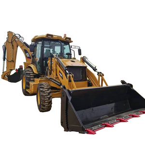 On time delivery used construction equipment used caterpillar loader cat420f backhoe loader with large capacity