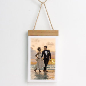 Wooden Note Picture Frame Clip Wedding Memo Name Card Pendant Photo Holder