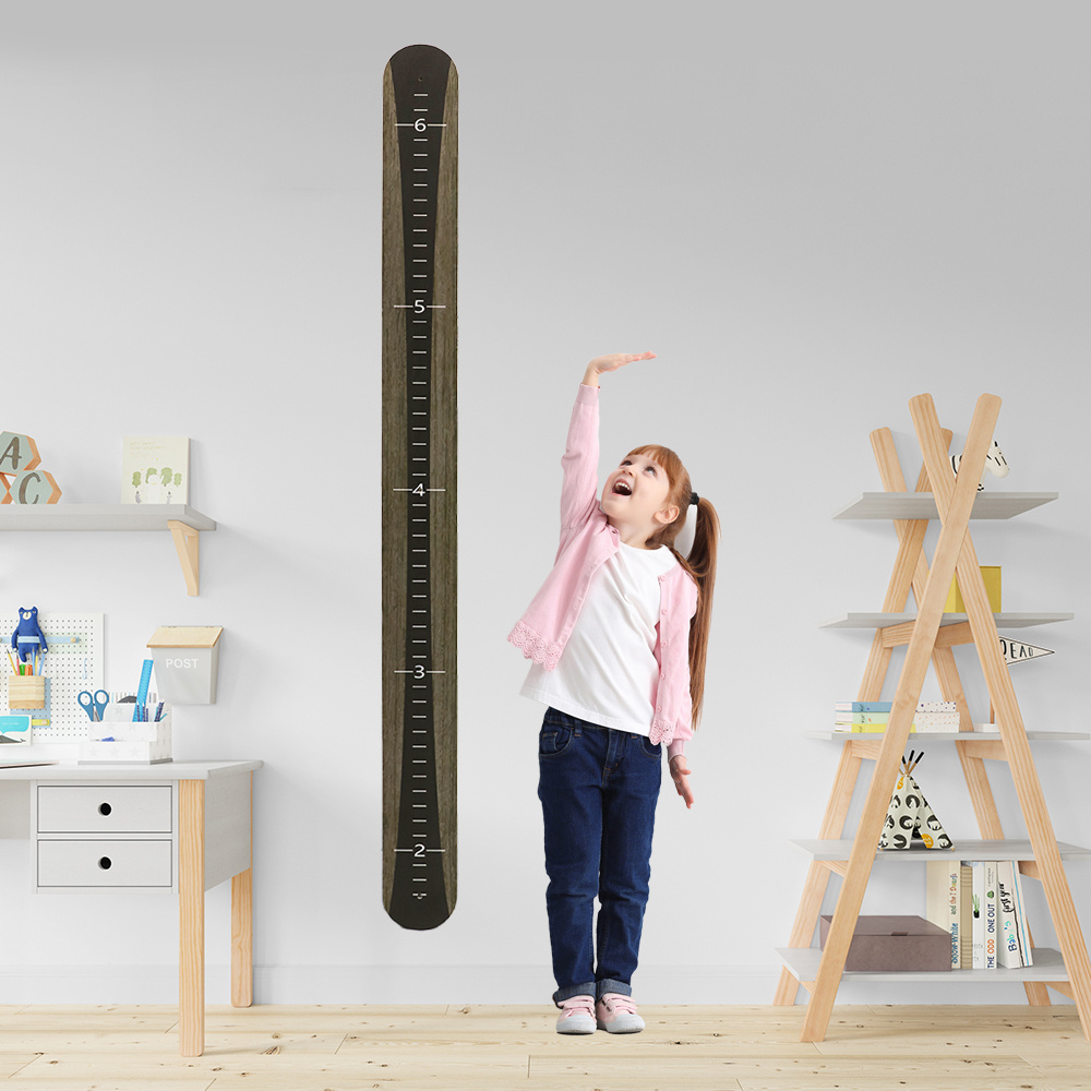 Personalized Wooden Height Growth Chart Ruler for Kids Boys Girls  Custom Nursery Hanging Wall Decor