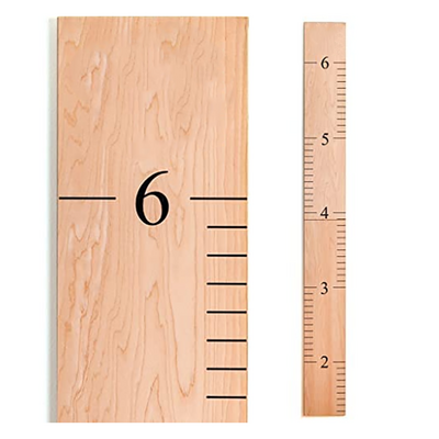 Kids Wooden Wall Growth Chart Boys & Girls Height Chart Measurement Ruler for Wall Kids Nursery Room Hanging Wall Decor