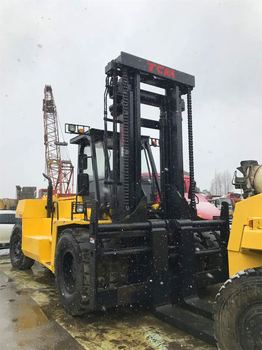 Used forklift truck TCM FD250 25 tons Japan original low price sales TCM 25 Ton Forklift 25 Ton automatic transmission