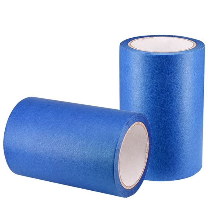 Multi Purpose Blue Crepe Paper Painting Masking Tape No Glue Residue UV Resistant Wholesale Adhesive Tape