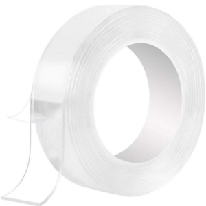 Nano Double Sided Tape Heavy Duty Washable Traceless Double Sided Nano Tape Clear Adhesive Nano Tape for Wall Waterproof PU 1m