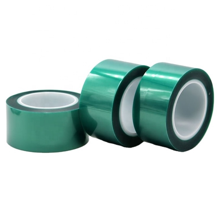 PET Green Polyester Tape with Silicone Adhesive for High Temperature Masking