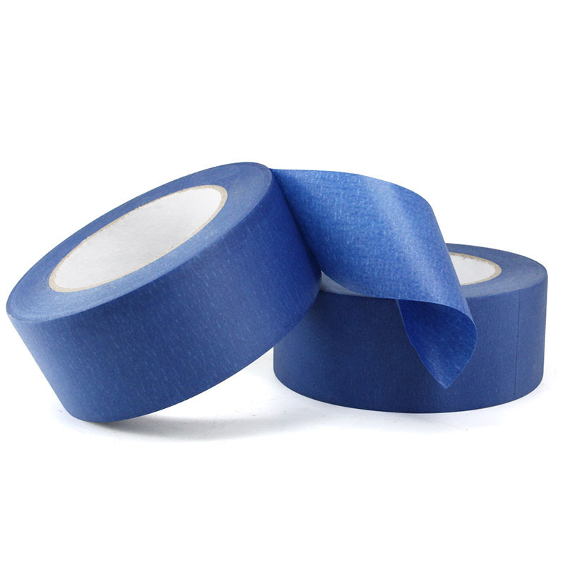 Heat Resistant UV 14 Days Blue Crepe Paper Painters Masking Tape for Wall Window Decoration