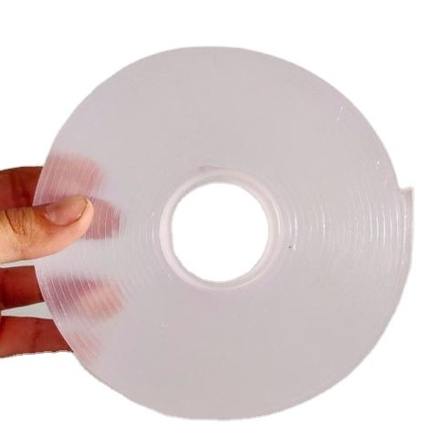 Washable Adhesive Tape Traceless Reusable Clear Double Sided Anti-Slip Nano Gel Pads Removable Sticky Transparent Strips Grip