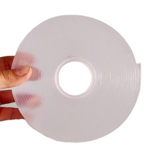 Washable Adhesive Tape Traceless Reusable Clear Double Sided Anti-Slip Nano Gel Pads Removable Sticky Transparent Strips Grip