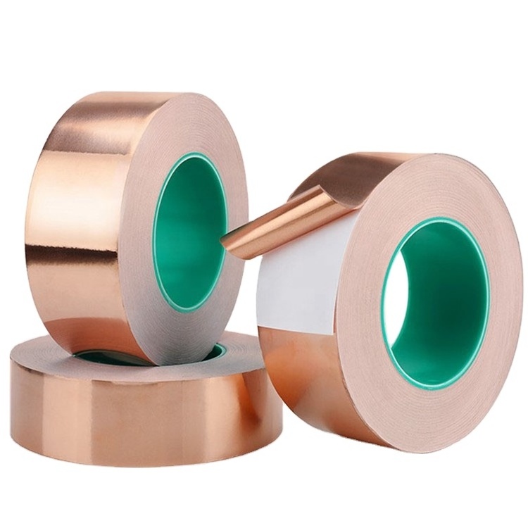 Chemical and Corrosion Copper Foil Tape  Double Sided Conductive Adhesive for EMI & RF Shielding,Electric,Slug & Snail Deterrent