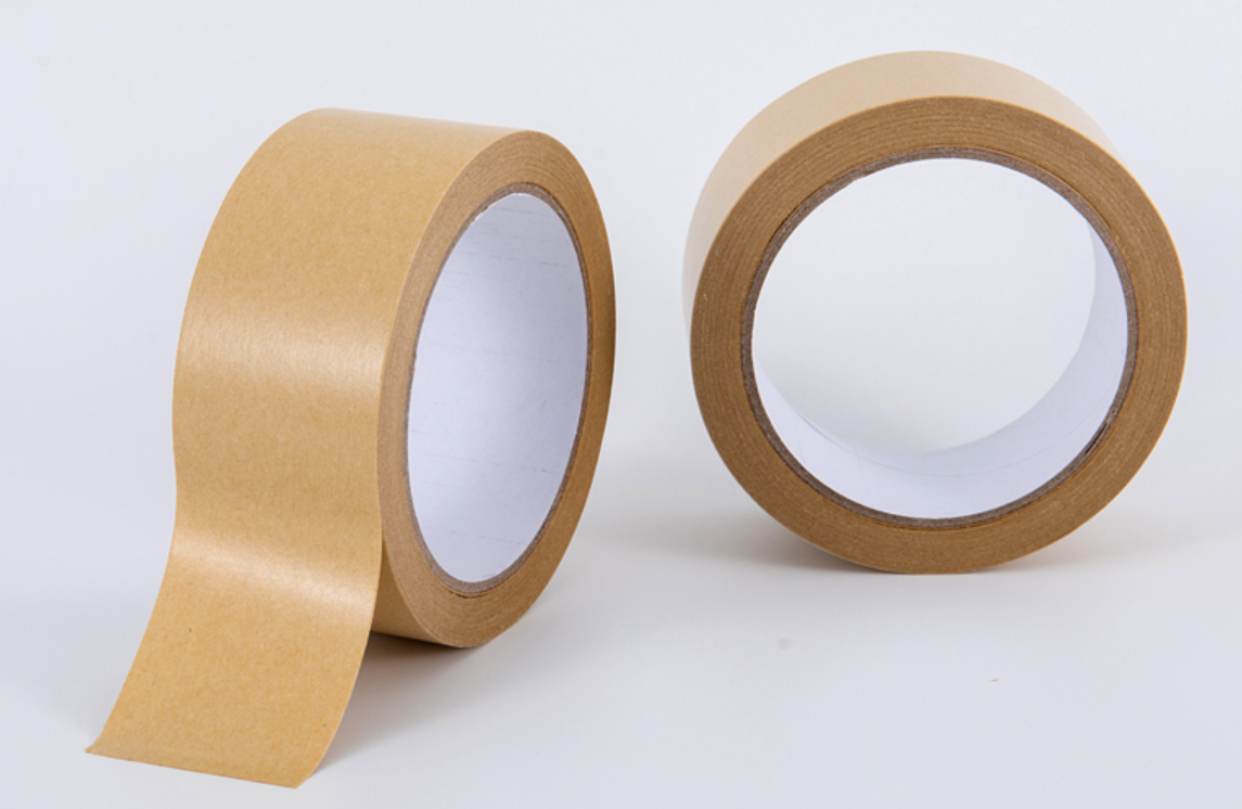 Custom Size Competitive Writable Price Kraft Paper Brown Packing Tape Bio-degradable Self Adhesion for Sealing Bonding