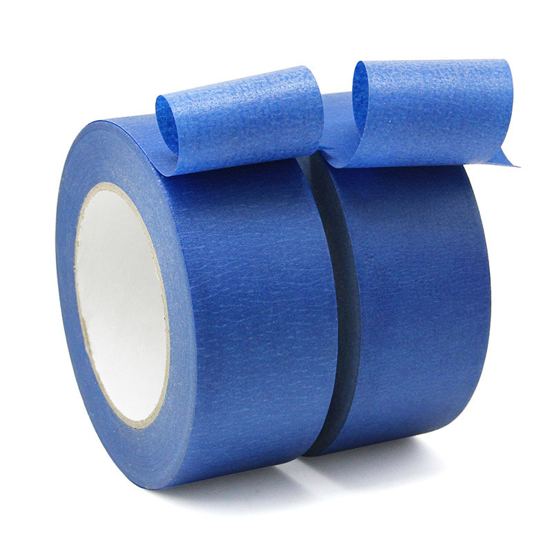 Heat Resistant UV 14 Days Blue Crepe Paper Painters Masking Tape for Wall Window Decoration