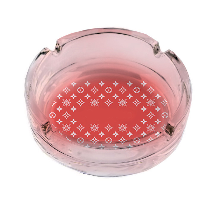 Fancy Cute Cool Glass Ash Tray Portable Decorative Modern Glass Ashtrays for Cigarettes