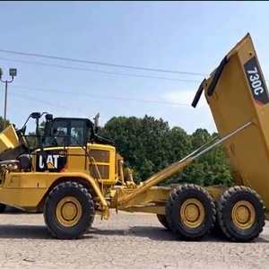 730C 30ton Used Articulated Heavy Dump Truck Automatic Yellow SINOTRUCK Cat Dump Truck on Sale 10 KOREA Euro 4 C13 6x6 Truck 6x4