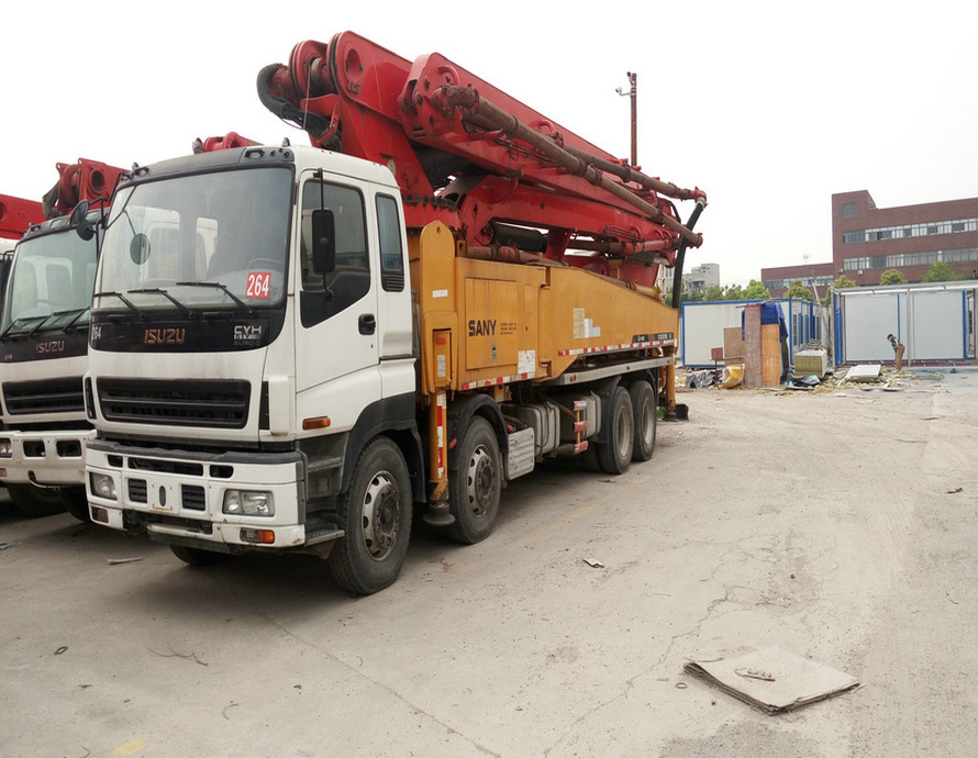 Used construction machine china brand 46m second hand concrete pump truck for sale