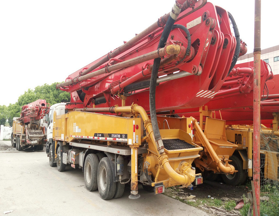 Used construction machine china brand 46m second hand concrete pump truck for sale