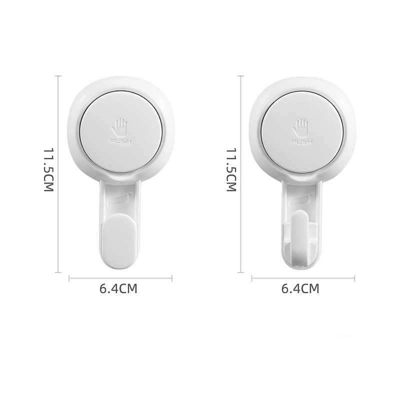 2021 New Design Dual Suction Hooks Drill-free Home Decors With Large Suction Cup Sticky Hook