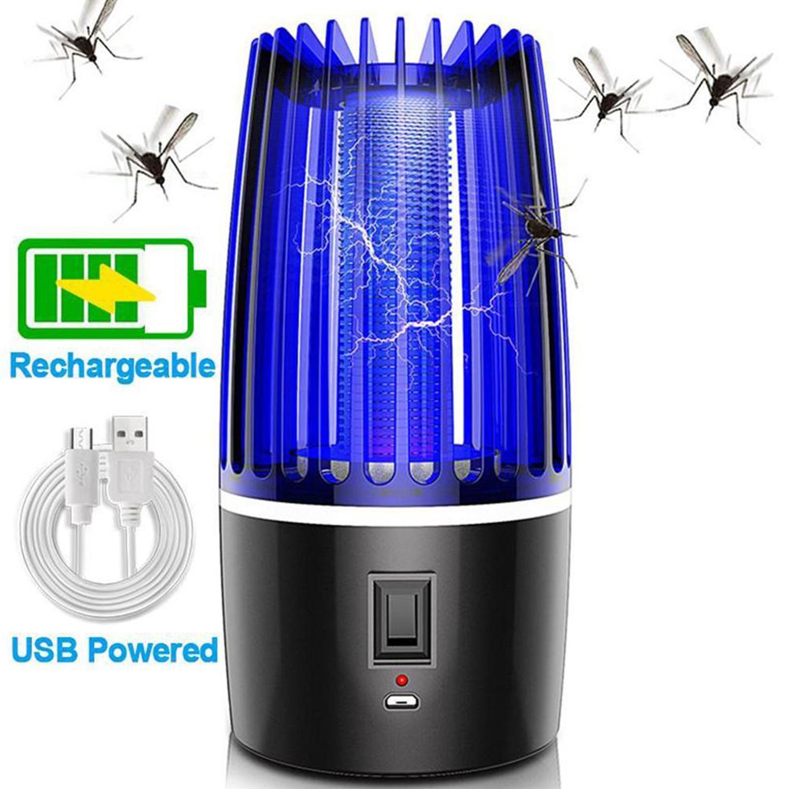 4000MA Lithium battery Electric USB Insect Mosquito Killer Lamp Bug Zapper Fly Pest Catcher Trap LED Lamp Light