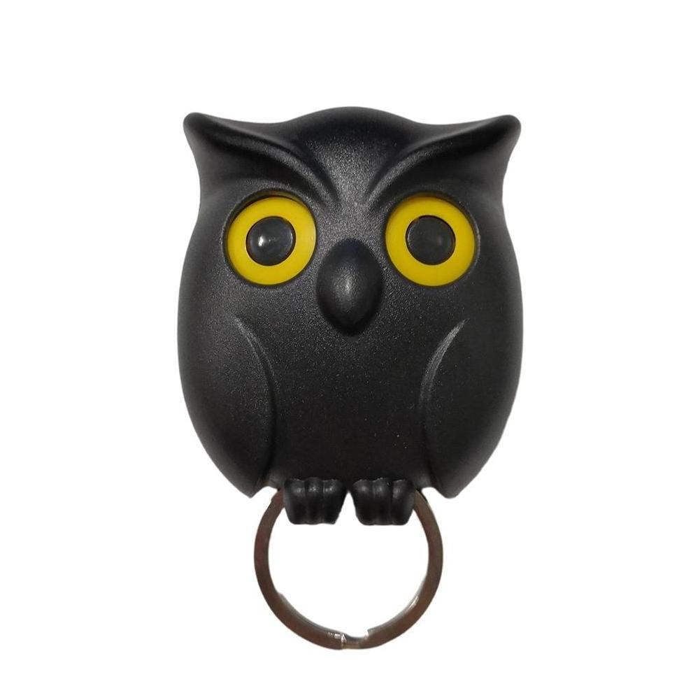 1 PCS Owl Night Wall Magnetic Key Holder Magnets Hold Keychain Key Hanger Hook Hanging Key Will Open Eyes Home Decoration