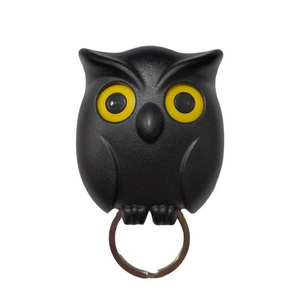 1 PCS Owl Night Wall Magnetic Key Holder Magnets Hold Keychain Key Hanger Hook Hanging Key Will Open Eyes Home Decoration