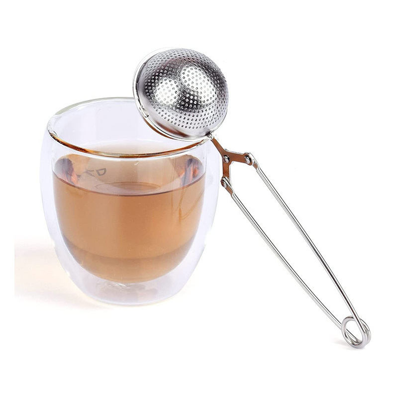 Hot sale reusable tea accessories wholesale strainer tea infuser with long handle