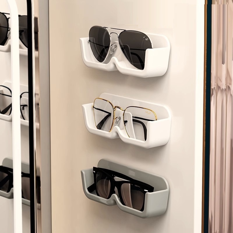 Home Decoration Eye wear Organizer Rack Wall Mounted Sunglasses Storage Rack Portable Glasses Storage Box