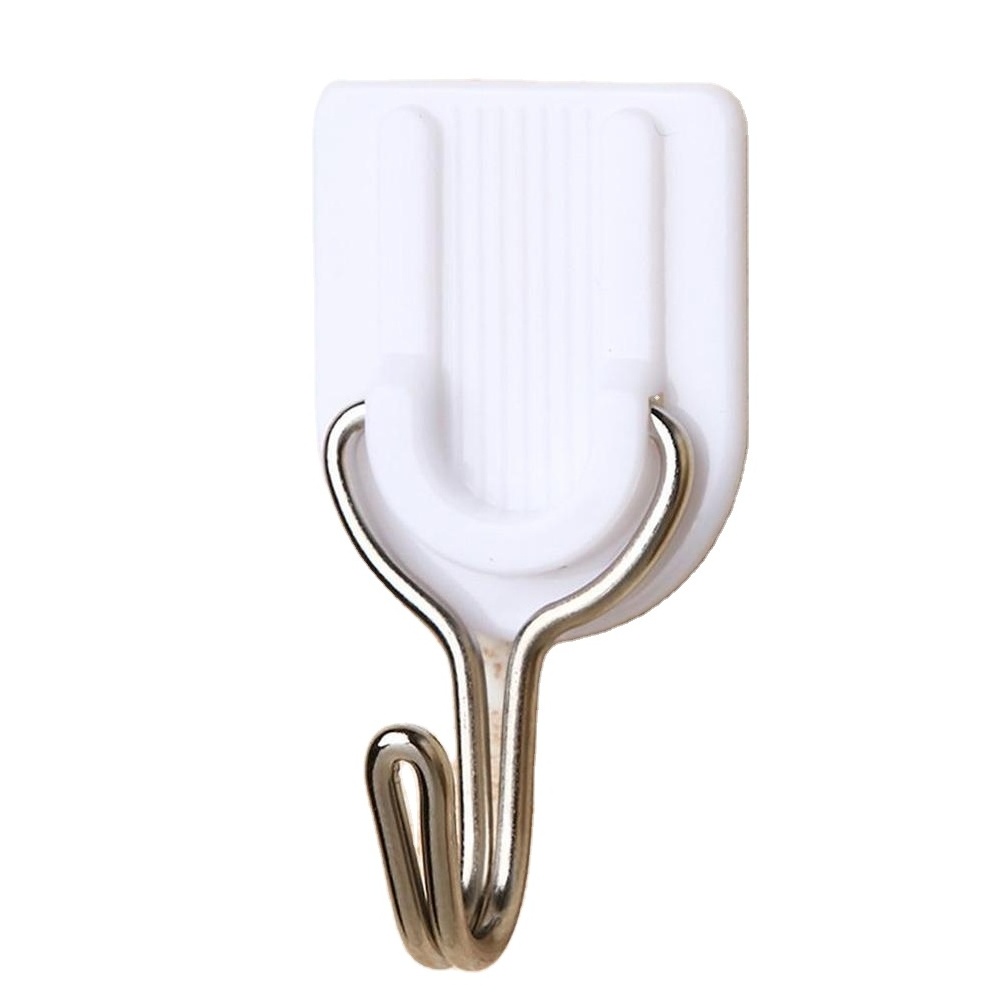 Small sticky hook wholesale round/square/U-shaped/flower-shaped Self-Adhesive Hook White Wall Hook Strong Adhesive Towel Nail