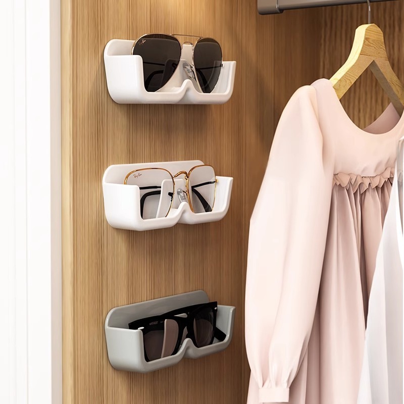 Home Decoration Eye wear Organizer Rack Wall Mounted Sunglasses Storage Rack Portable Glasses Storage Box