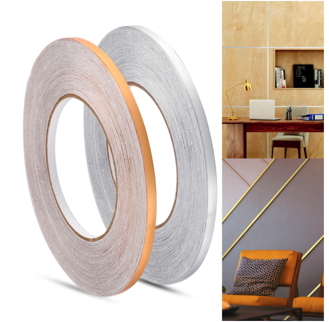 Waterproof Self-Adhesive Floor Wall Seam Sealing Tape Corner Side Edge Tape Strip Trim Strip for Living Room Bathroom Decoration