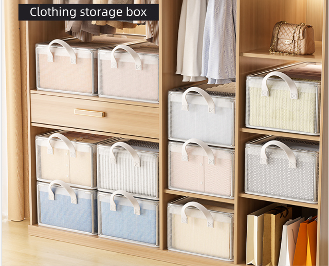 Closet Drawer Organizers Storage With Handles Wardrobe Clothes Organizer Folded Jean Pant Compartments Foldable Drawer Organize